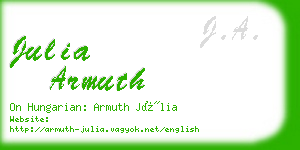 julia armuth business card